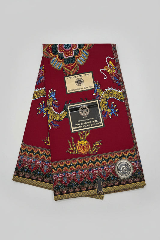 Holland Lungi- Rose print Maroon